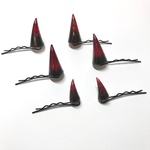 ミニ悪魔の角ヘアピン　ゴシックヘアアクセサリー