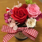 赤い薔薇のアレンジメント