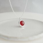 【Silver】カーネリアンのネックレス