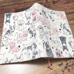 文庫本ブックカバー＊わんこ