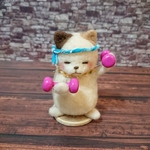 羊毛フェルト ダンベル猫さん🐱