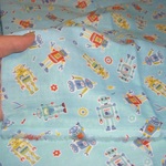 Ｗガーゼ50×50cm、ロボット柄