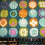 Ｗガーゼ50×50cm、浴衣風の柄