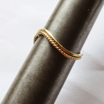 wave ring set .brass