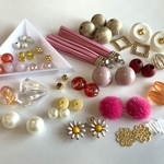 パーツセット　大　ピンク系