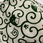 大人用サイズ  ま☆す☆く  (唐草模様  白)