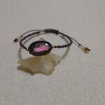 ラブラドライトのマクラメブレスレット♪