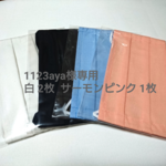【1123aya様専用】ハンドメイド プリーツ布マスク(ノーズワイヤー入り)
