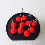 ちりめん細工  大粒サクランボ   置き物(Ｄ)母の日