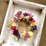 うちで作ろう！製作キット／ドライフラワー　ミニリース　inBox　／エンジョイ　ハンドメイド　