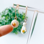 卵かけごはんと生たまごのゆらゆらピアス☆