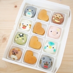 プチハートどら焼きとお菓子どうぶつ園まんじゅう選べる箱詰め１２個入