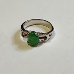 翡翠ルースのリング　１１号