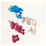 押し花イヤーカフ&ピアス