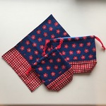 erin55577様専用　トリコロール お花check ver.３点セット