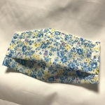 洗えるインナーマスク ブルーの小花柄