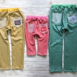 ② 【h様ご依頼品⠀】size80,120,130☆ヒッコリーデニムニットプチサルエルパンツ