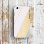 ストライプ ウッド　パステル　ラベンダー iPhoneケース[iPhone6s, 6s Plus, 6, 6 Plus,5/5s, 5C, 4/4s]★boho　ボヘミアン 木目調　パステル アザミ