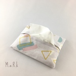 ○△□ ピンク　ポケットティッシュケース