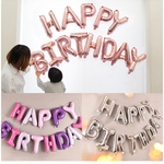 ストロー&紐付き‼️ 誕生日バルーン ❤︎  ハッピーバースデー ガーランド
