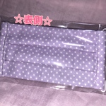 インナーマスク☆ハンドメイド・パープルドット