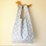レジ袋型エコバッグ◎お花とちょう◎