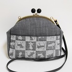 ゆうさま専用・オーダー品：ねこ・がま口ショルダーバッグ