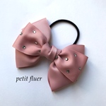 *sweet pink glitter*リボンヘアゴム