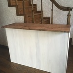 ハンドメイド家具KC-A 白茶ツートンカラーのキッチンカウンター