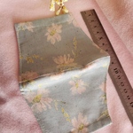 布マスク　ハンドメイド　表花柄裏さらし