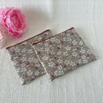 〈F様ご予約品〉フラットポーチ リバティ ペイザンヌ
