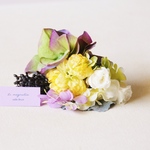 autumn & winter corsage & head dress No13；ローズ2種のコサージュ＆ヘッドドレス
