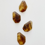 new! 【4pcs brown color】大ぶりべっ甲マーブルマットパーツ