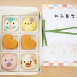 - お花あつめ - プチハートどら焼きと選べるキャラクターまんじゅう箱詰め６個入