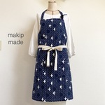 楽しくエプロン🎶北欧風バード、紺