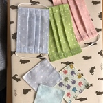 手作りプリーツWガーゼマスク