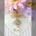 送料無料♡イニシャルチャーム♡GOLDリボン付き