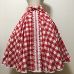 【SALE】 UFOドリーム・ロングスカート　チェリーレッド