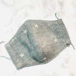 立体インナーマスク,ノーズワイヤー、耳ゴム付き、男性用、女性用、星柄⭐️