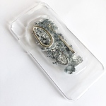 【X/Xs】スマホケース gray_oval