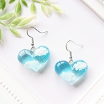 ハートの空。.*<ぷっくり> ハート型レジンピアス・イヤリング