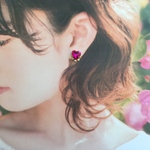 Ｎｏ．158  キラキラハートビジューピアス＆イヤリング