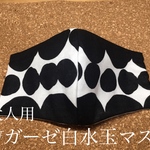 Wガーゼ大人用布マスク