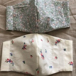 【残1点】花柄コットン　立体マスク　キット　2枚セット