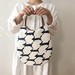 oval bag *⚮*  runrunrun white × navy *⚮*