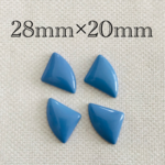 importアクリルカボション　ブルー　4個入り