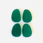 Clear Green Distorted Oval Cabochons