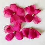 【B】Hot Pink Polyester Flower Tassels
