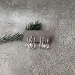 ●金具選択●ゆるっとサークル淡水パールsilverピアス/イヤリング