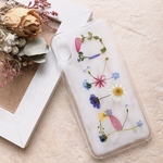 《送料込み》押し花　iPhoneケース　スマホケース　iPhoneX iPhoneXs  iPhone11 iPhone11pro  現品販売　受注製作　かわいい　花　デザイン　名入れ　オーダー